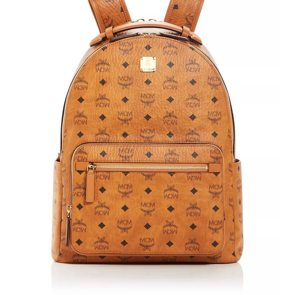 MCM - Stark Visetos Logo Monogram Backpack - Picture 4 of 12